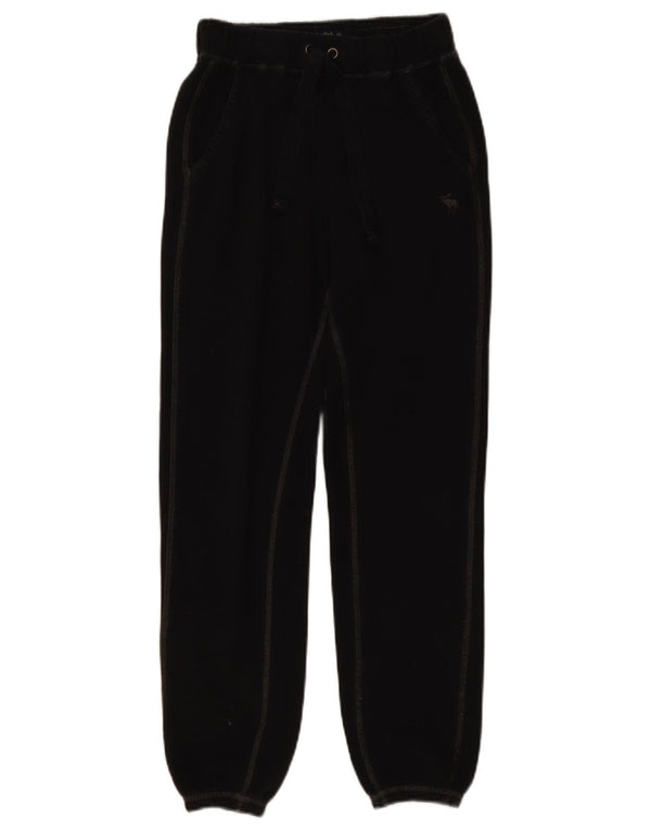 Pantaloni de trening pentru femei Abercrombie & Fitch Pantaloni de jogging UK 4 XS Bumbac negru