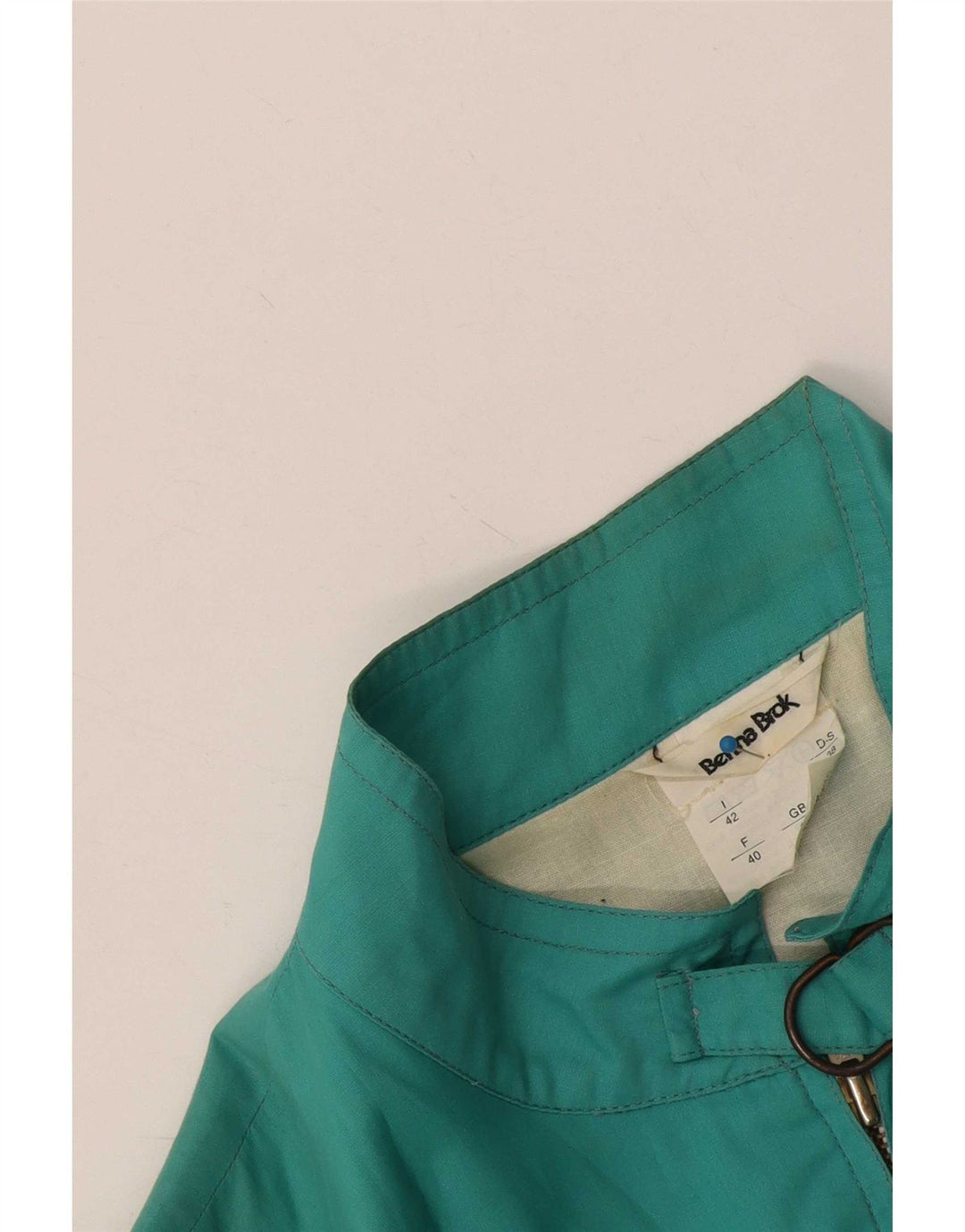Bomber Vintage pentru femei UK 12 Turcoaz mediu Poliester color