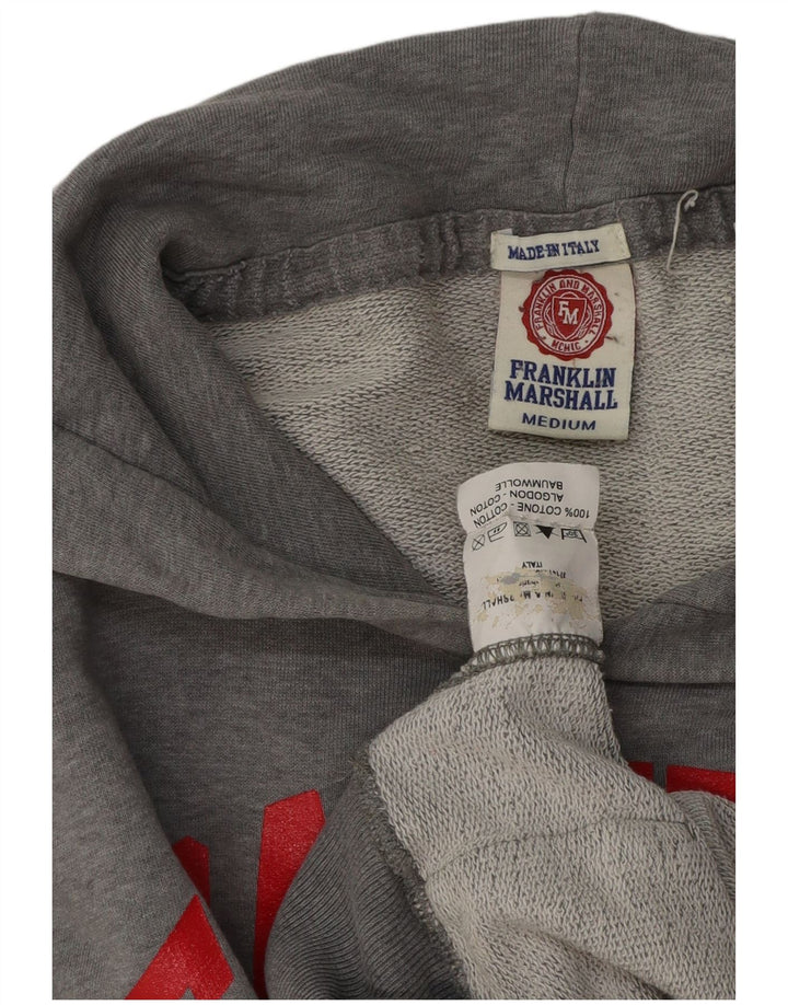 FRANKLIN & MARSHALL Pulover grafic pentru bărbați din bumbac, gri mediu