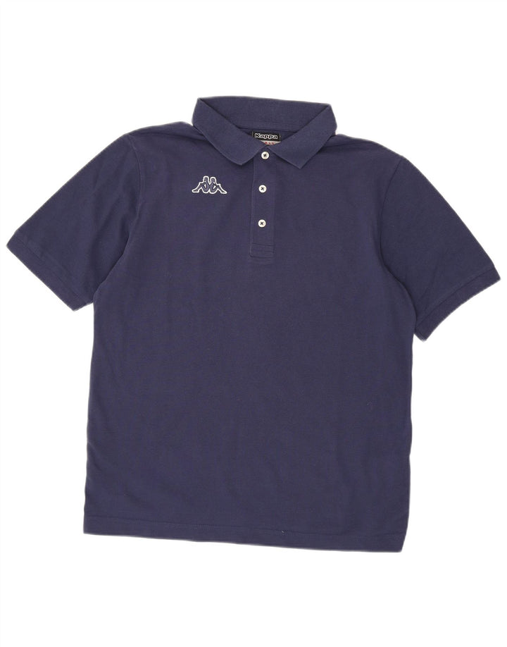 Cămașă polo pentru bărbați Kappa Bumbac bleumarin mic