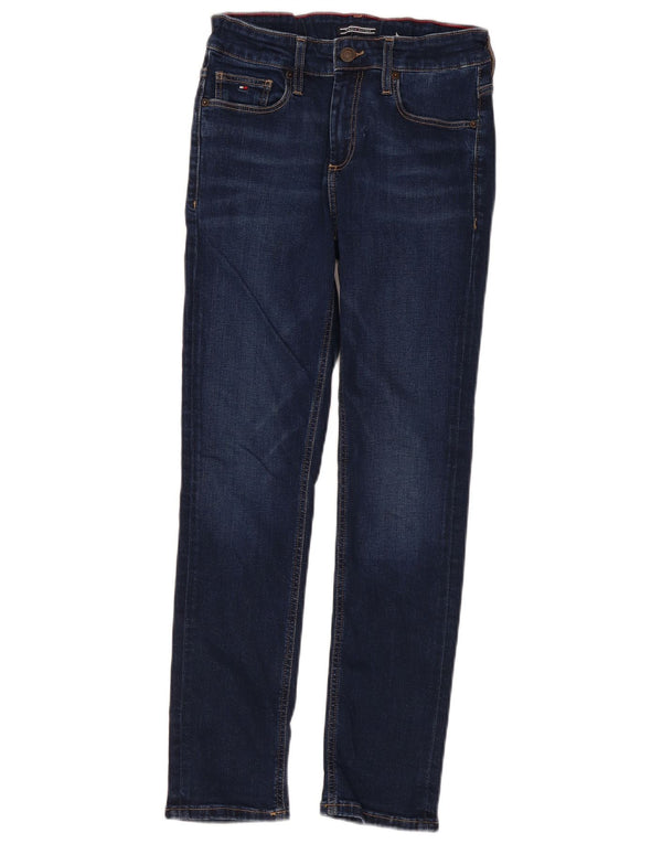 Tommy Hilfiger Girls Slim Jeans 11-12 Years W26 L27 Navy Blue Cotton