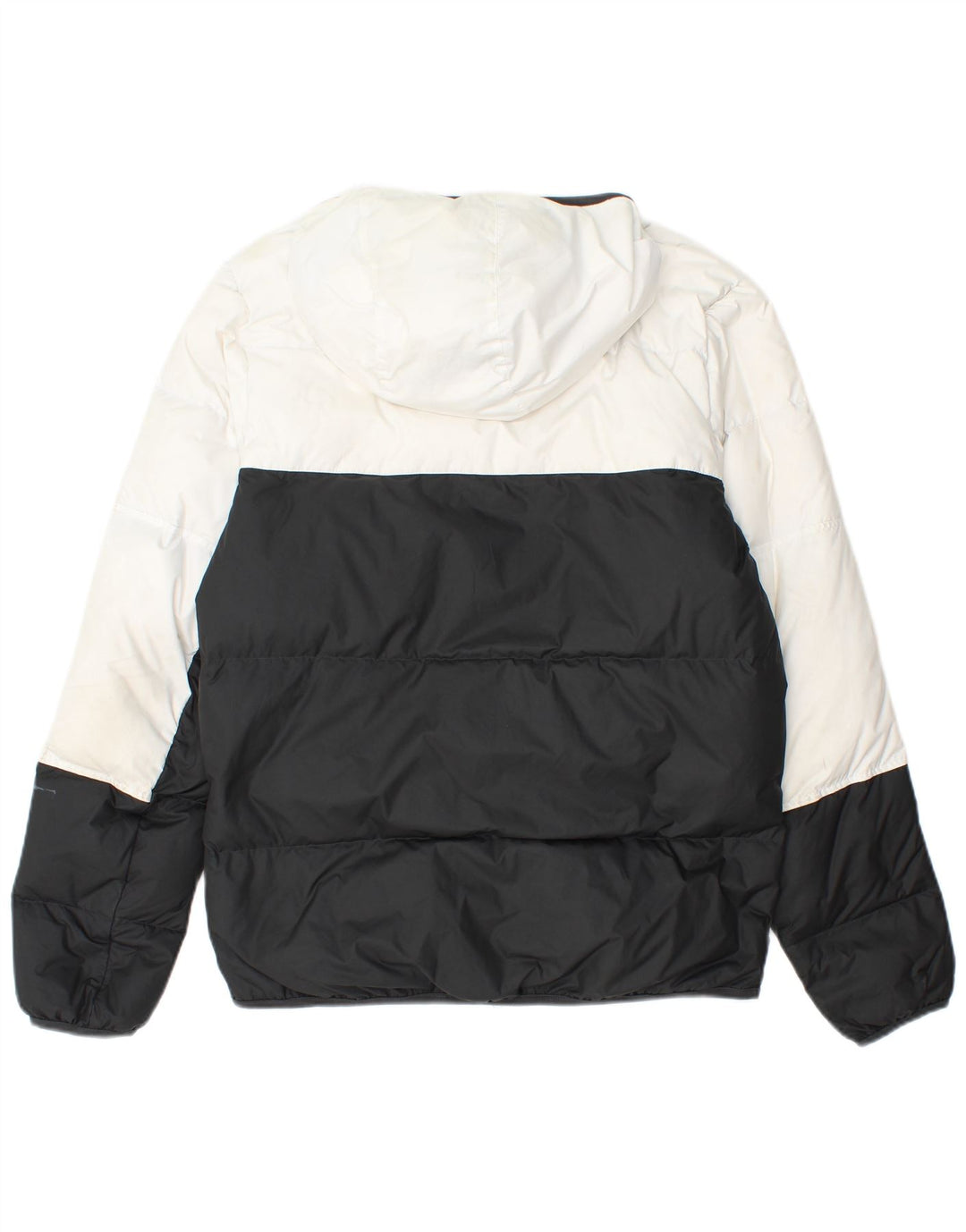 Jachetă căptușită cu glugă Nike pentru bărbați UK 36 Poliester color bloc negru mic