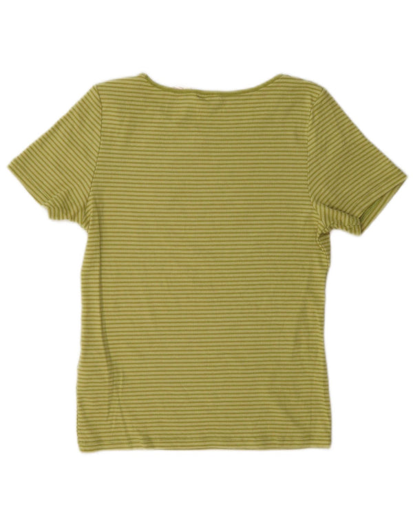 Tricou pentru femei Levi's Top UK 14 Medium Green Pinstripe Bumbac