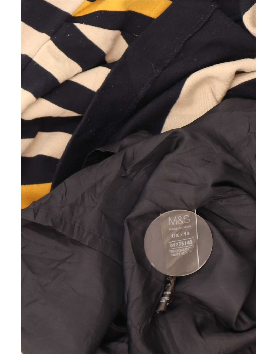 Rochie teacă pentru femei Marks & Spencer UK 14 Medium bleumarin cu dungi