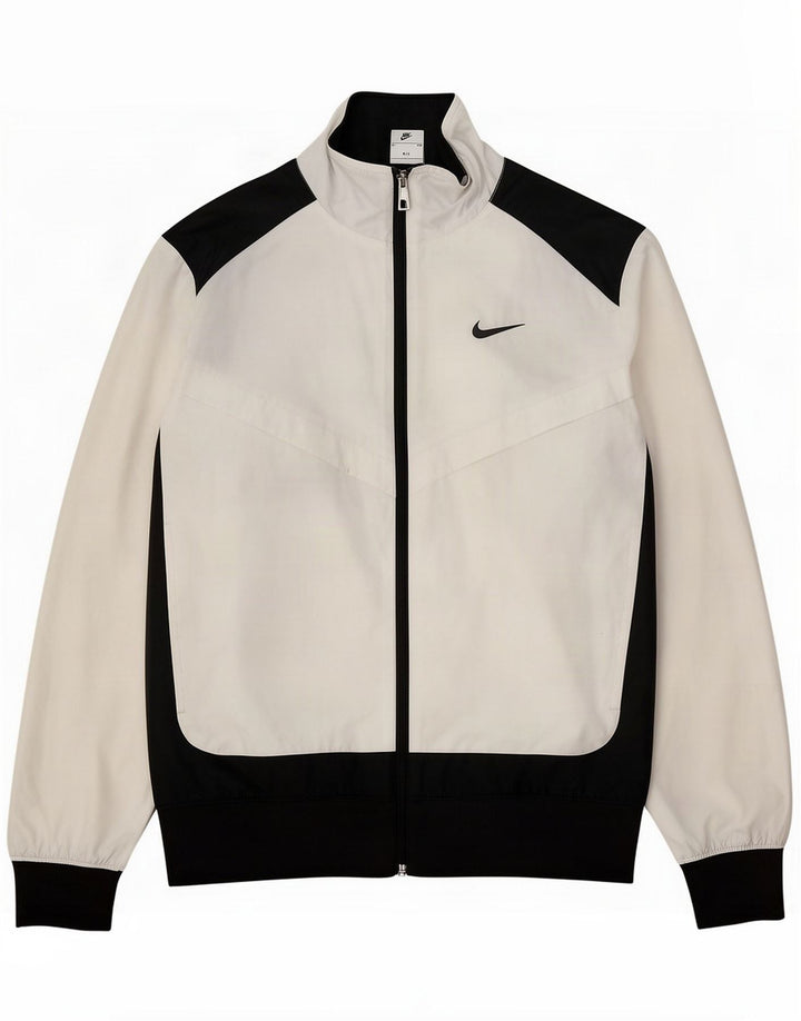 Jachetă de top pentru trening pentru bărbați Nike Mic, alb, poliester bloc de culoare