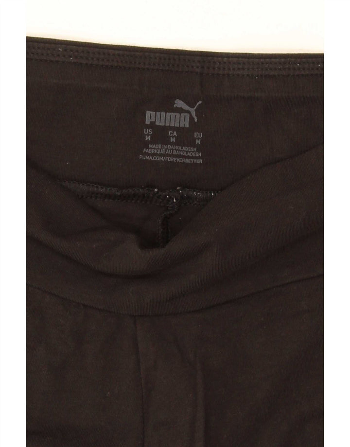 Pantaloni scurti sport grafic Puma pentru femei UK 12 Medium Black