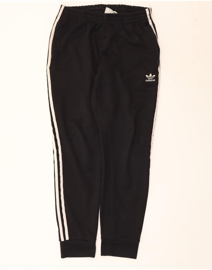 Pantaloni de trening Adidas pentru femei Joggeri UK 14 Poliester mediu negru