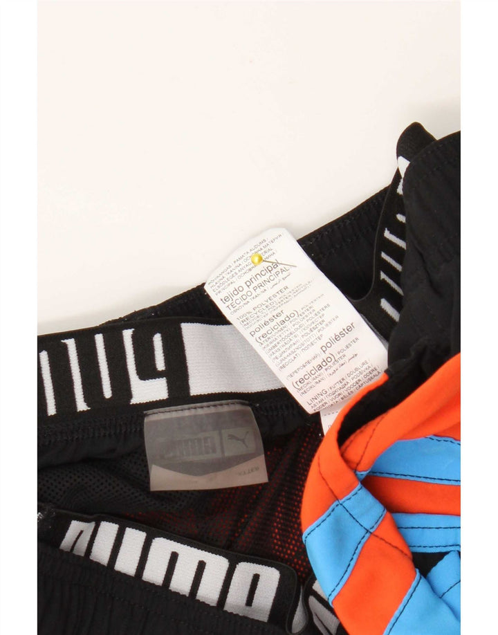 Pantaloni scurți de înot cu grafică Puma pentru bărbați, albastru mediu, poliester color bloc