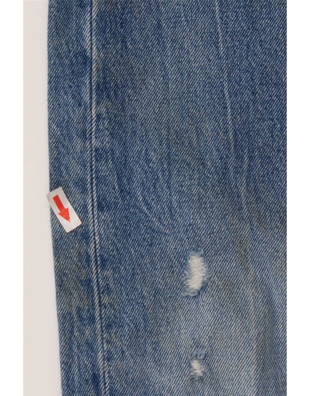 Levi's Womens 501 Distressed Straight Jeans W28 L32 Blue Cotton