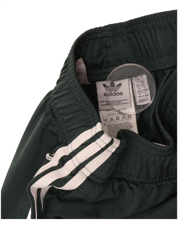 Adidas Băieți Pantaloni Trening Pantaloni Joggeri 9-10 Ani Poliester Verde