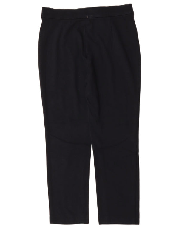 Pantaloni tăiați pentru femei Marks & Spencer UK 12 Medium W30 L26 Bleumarin