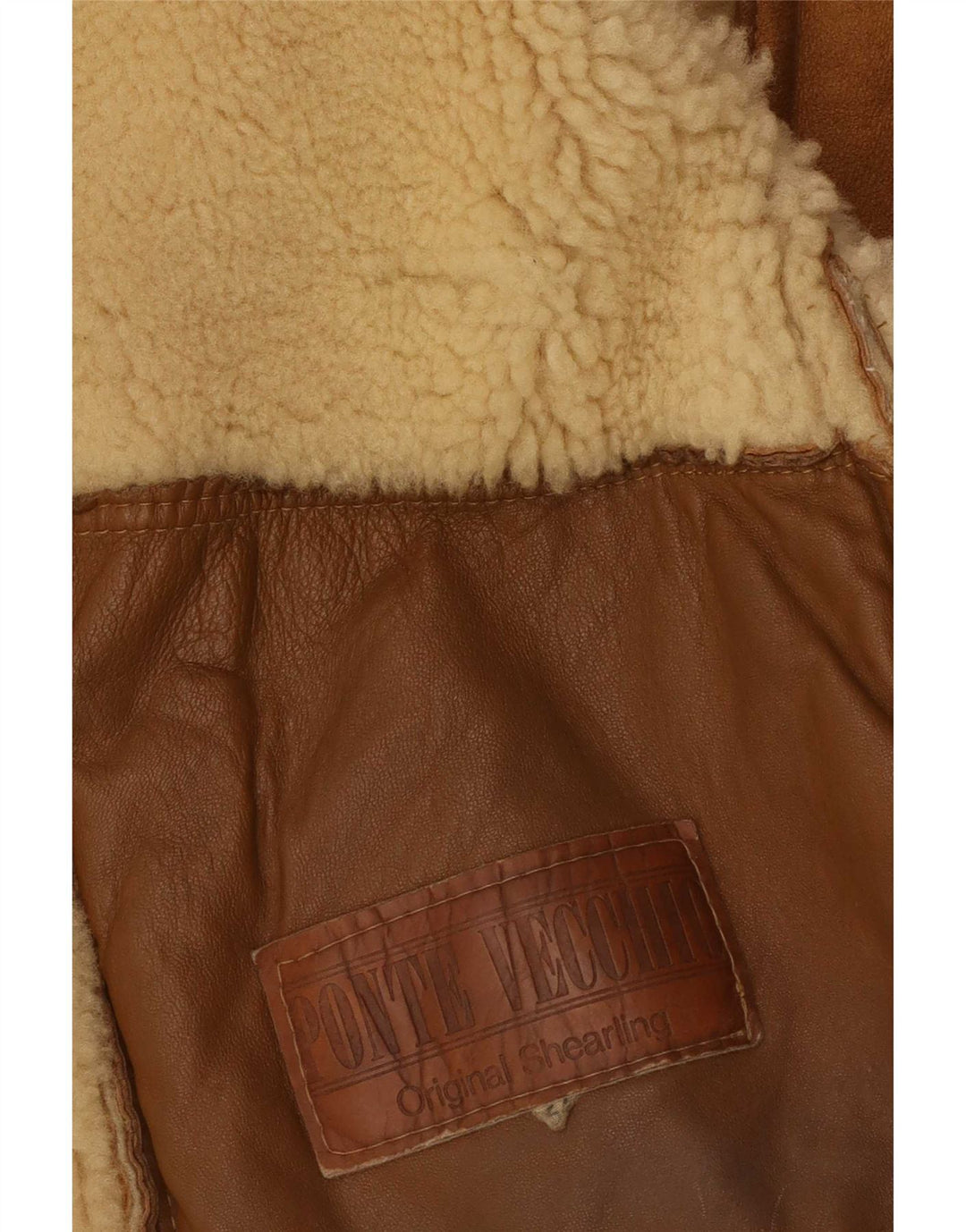 Jachetă din shearling pentru bărbați Ponte Vecchio IT 54 2XL maro