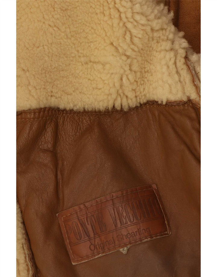Jachetă din shearling pentru bărbați Ponte Vecchio IT 54 2XL maro