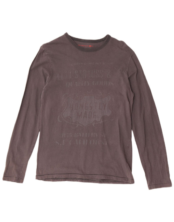 Bluză cu mânecă lungă pentru bărbați Levi's, gri mic, bumbac
