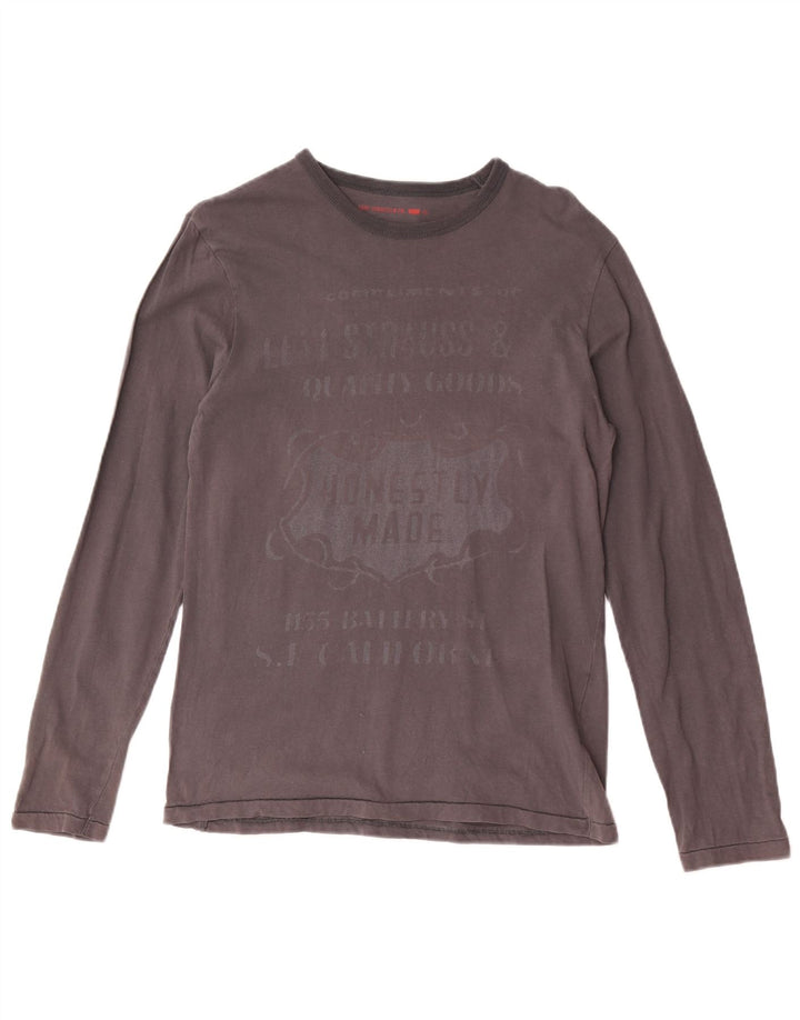 Bluză cu mânecă lungă pentru bărbați Levi's, gri mic, bumbac