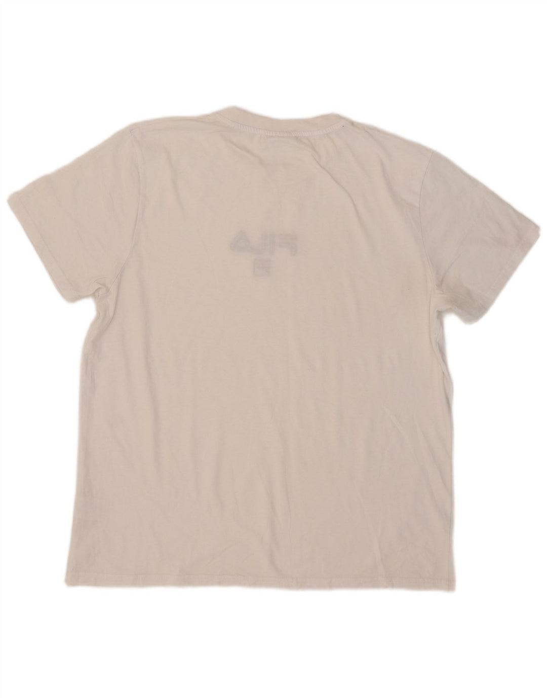 Fila Mens Graphic T-Shirt Top XL White Cotton