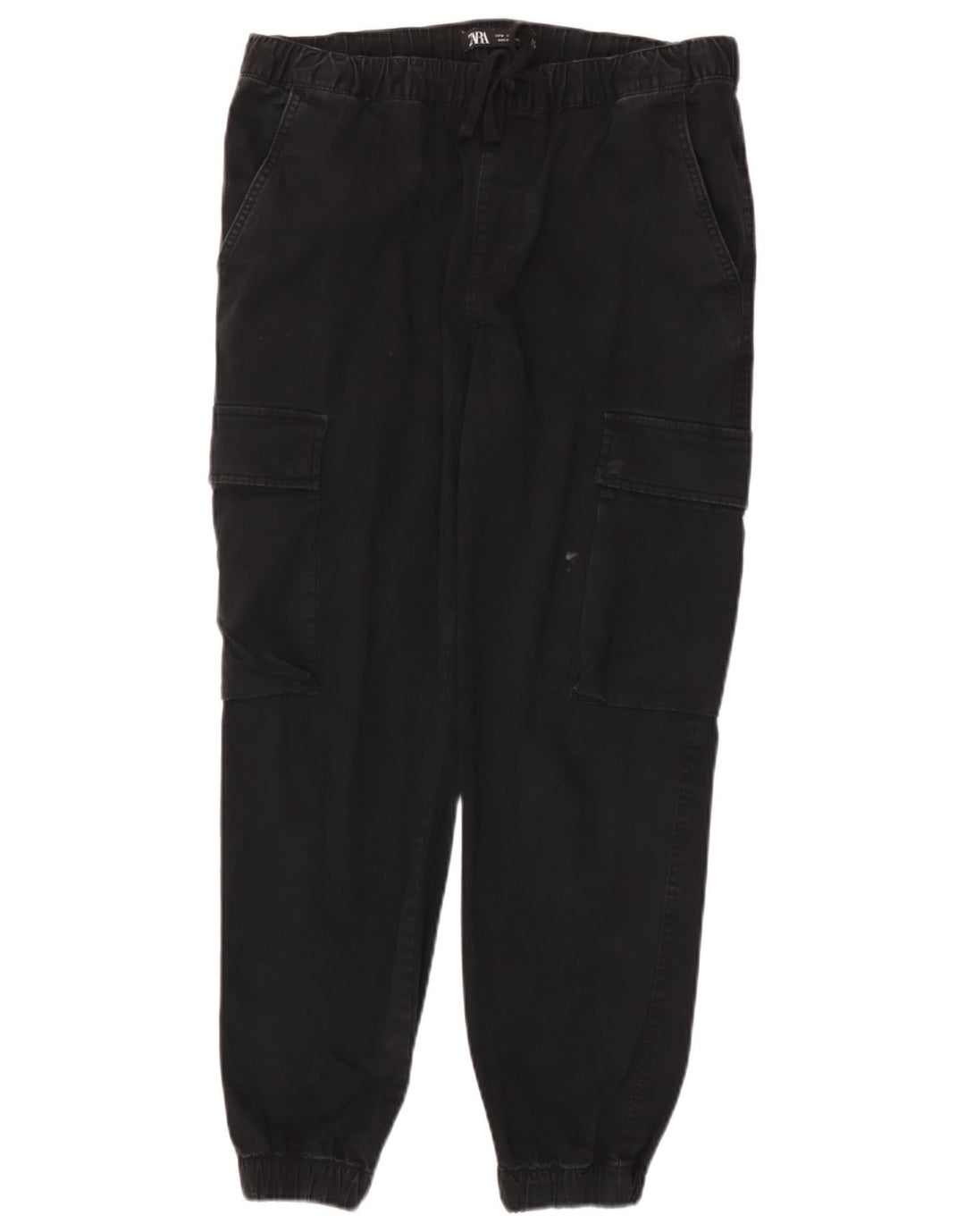 Pantaloni cargo pentru bărbați Zara Joggeri Mediu L31 L26 Bumbac negru