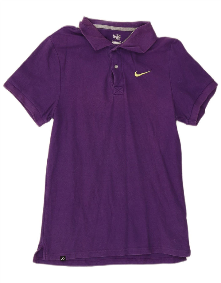 Tricou polo pentru bărbați NIKE Bumbac violet mic