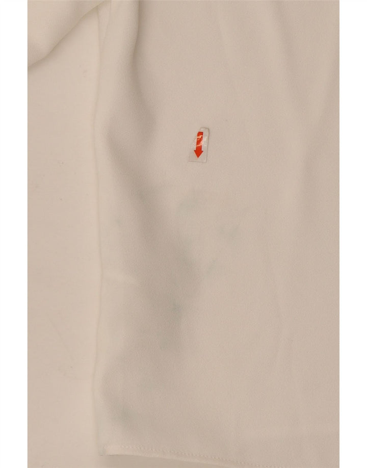 Bluză supradimensionată pentru femei Batwing Zara UK 10 Poliester alb mic