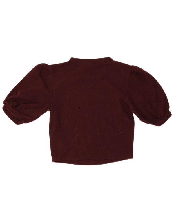 Bluză Crop Top Femei Zara UK 8 Small Burgundy