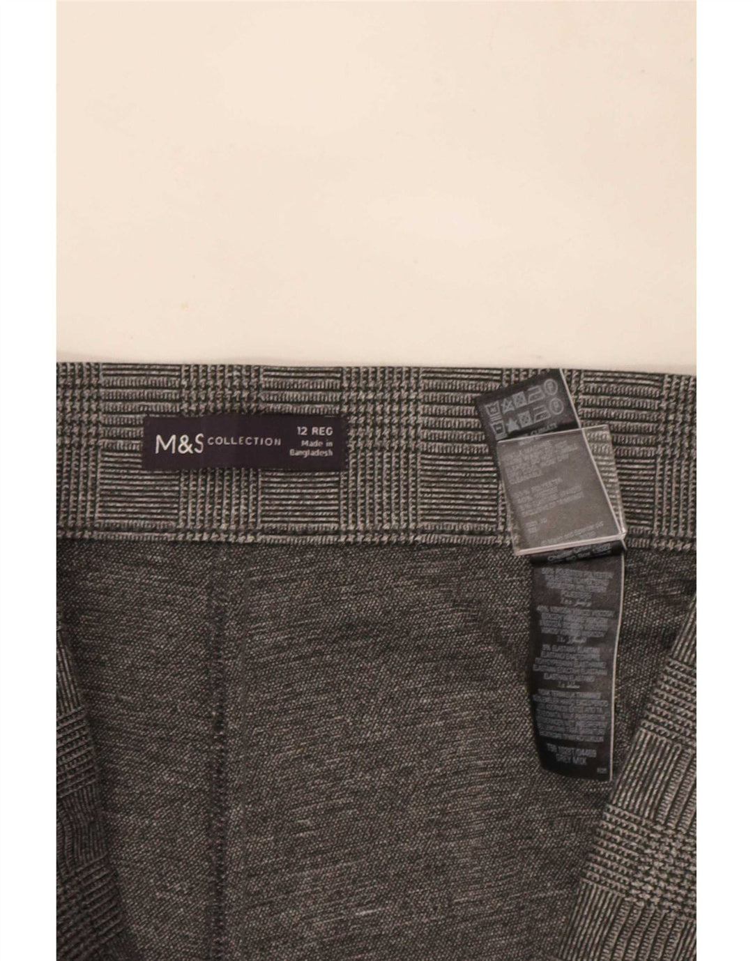 Pantaloni casual pentru femei Marks & Spencer UK 12 Medium W30 L27 Gri