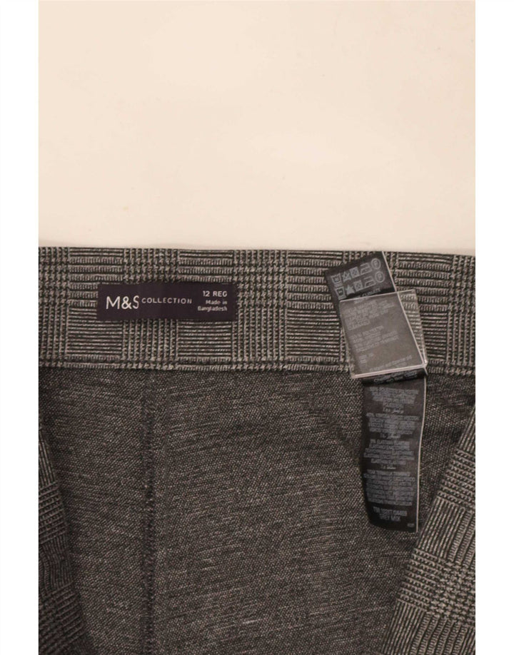 Pantaloni casual pentru femei Marks & Spencer UK 12 Medium W30 L27 Gri