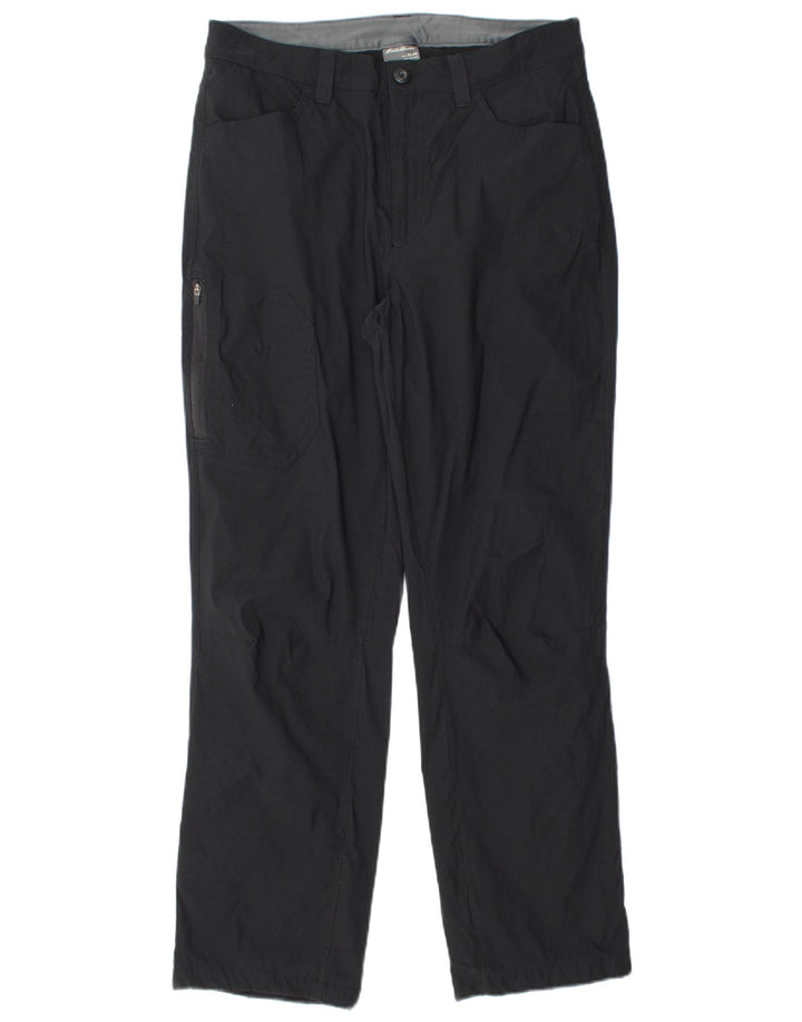 Pantaloni cargo drepti pentru bărbați EDDIE BAUER W32 L30 Nylon negru