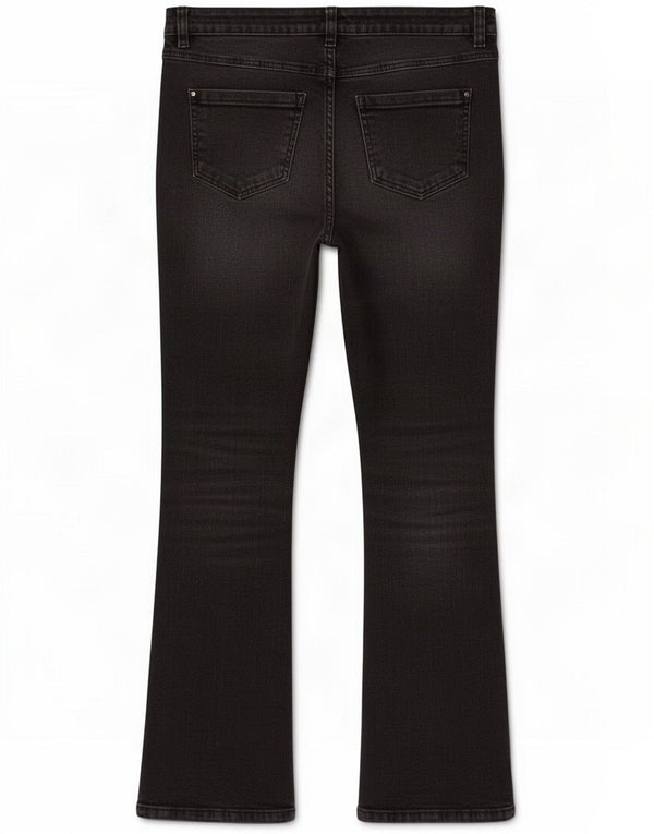 M&Co Jeans Bootcut pentru femei UK 14 Large W34 L29 Bumbac negru