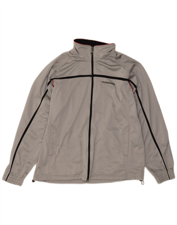Jachetă de trening pentru bărbați Diadora UK 40 Medium Gri Poliester