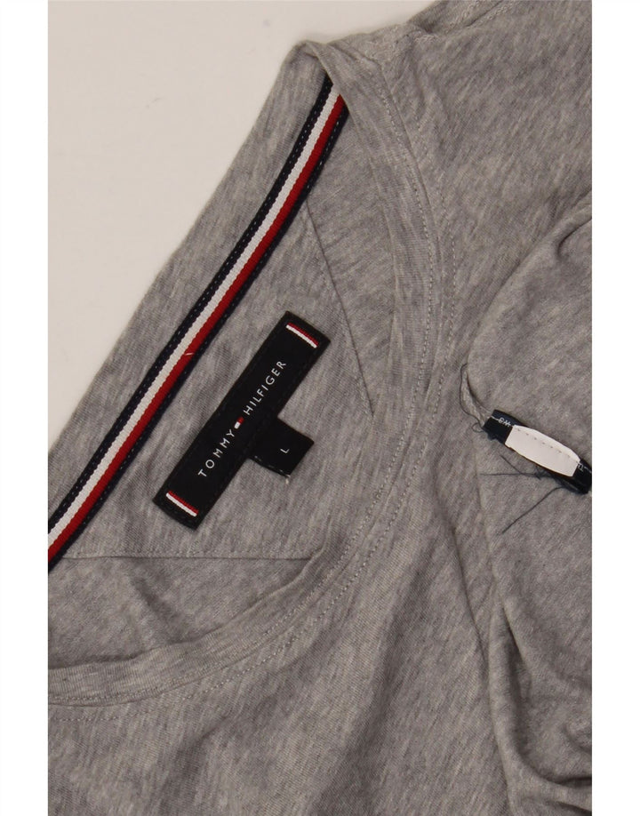 Tricou pentru bărbați Tommy Hilfiger Top mare, gri cu pete