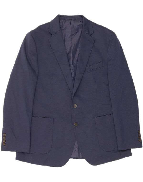 Jachetă pentru bărbați Marks & Spencer, cu 2 nasturi, UK 44 XL, poliester bleumarin