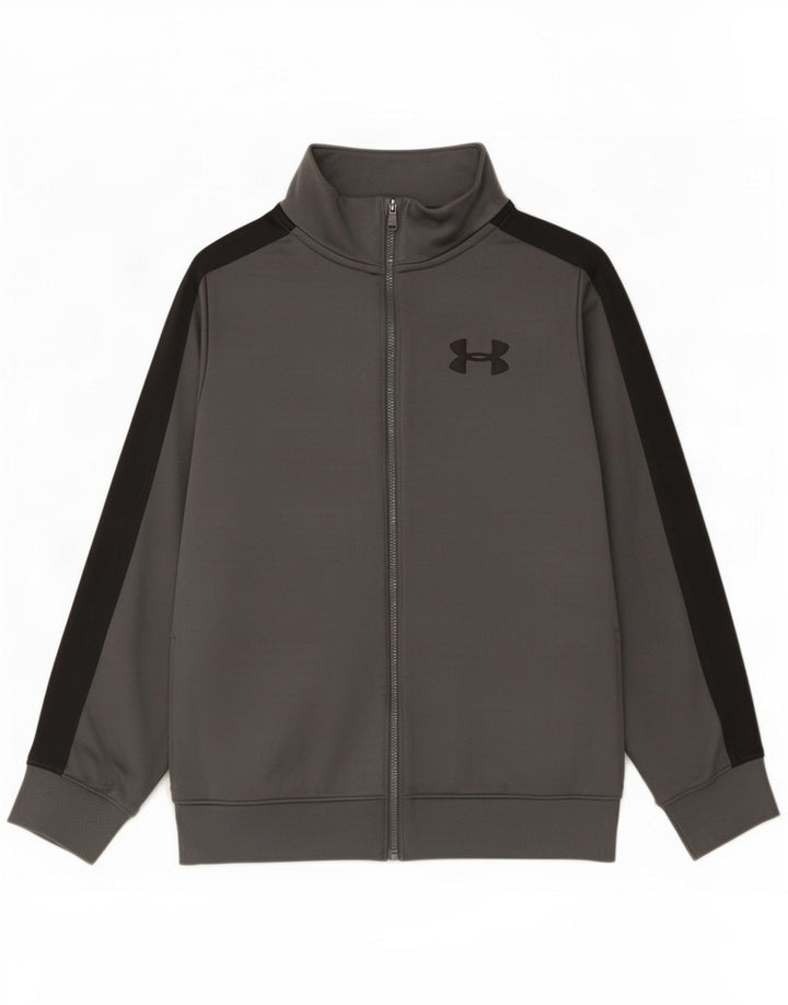 Jachetă de trening pentru băieți Under Armour 9-10 ani, gri mediu, color block