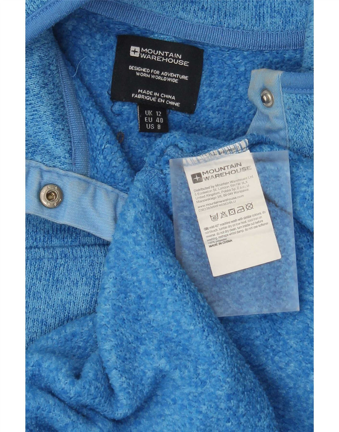 Hanorac pentru femei Mountain Warehouse Pulover UK 12 Medium Blue Flecked