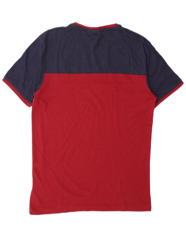Tricou Bărbați Fila Top Mediu Roșu Colorblock Bumbac