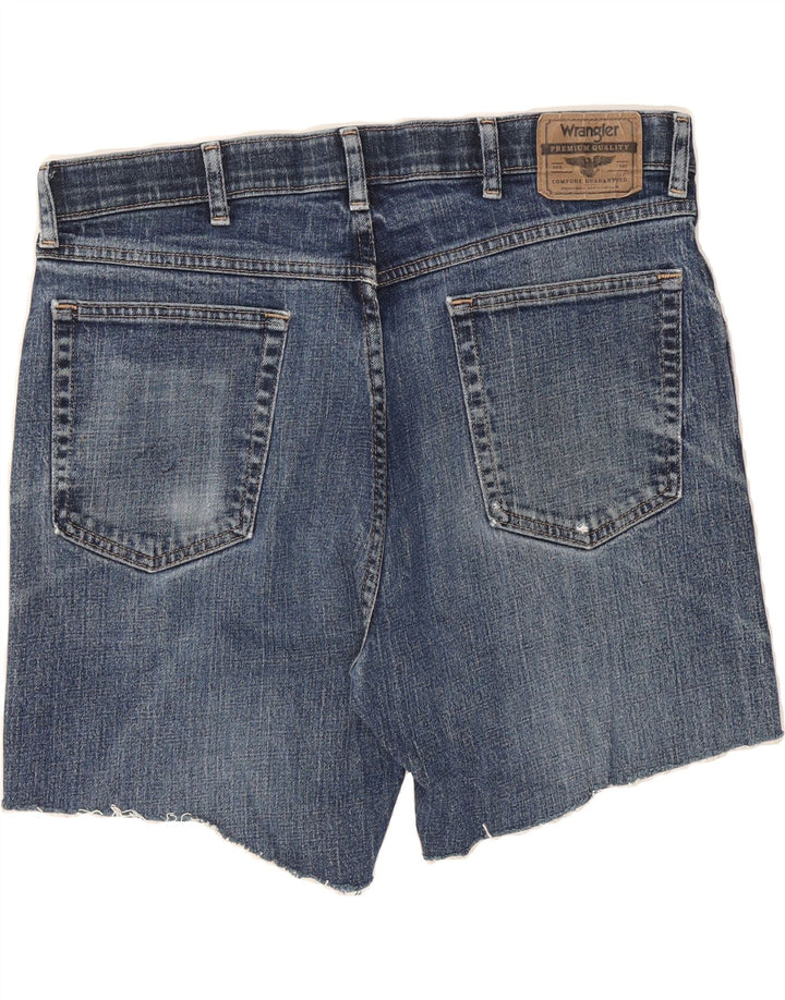 WRANGLER Mens Regular Fit Denim Shorts W36 Large  Blue Cotton Vintage Wrangler and Second-Hand Wrangler from Messina Hembry 