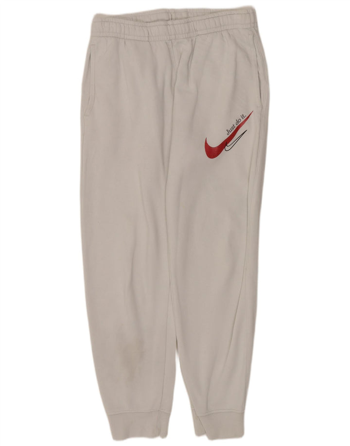 Pantaloni de trening cu grafică Nike pentru bărbați Pantaloni de jogging Bumbac alb mic