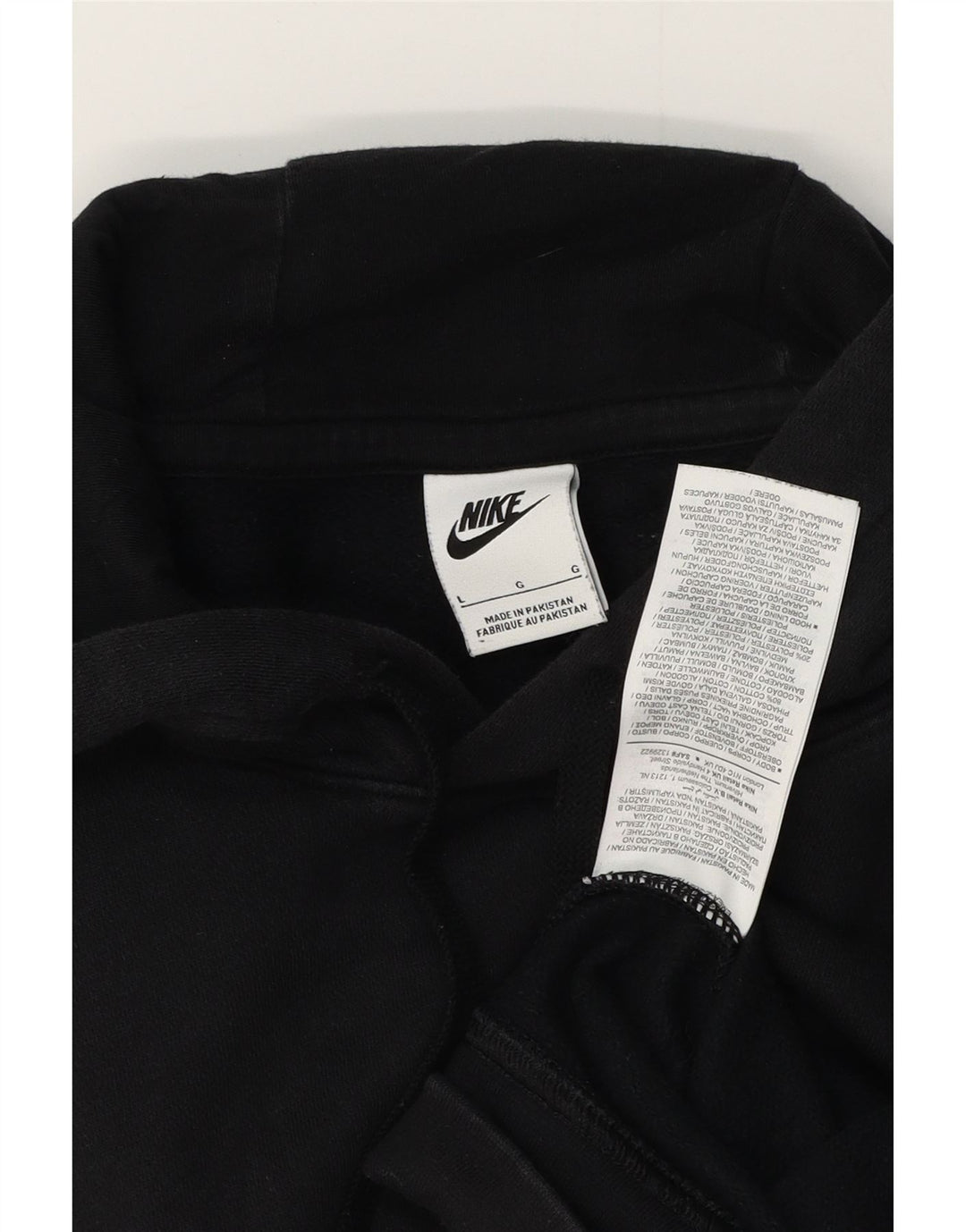 Pulover NIKE pentru bărbați, cu glugă grafic, mare, negru, bumbac