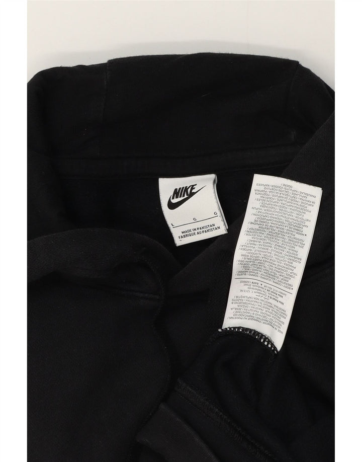 Pulover NIKE pentru bărbați, cu glugă grafic, mare, negru, bumbac