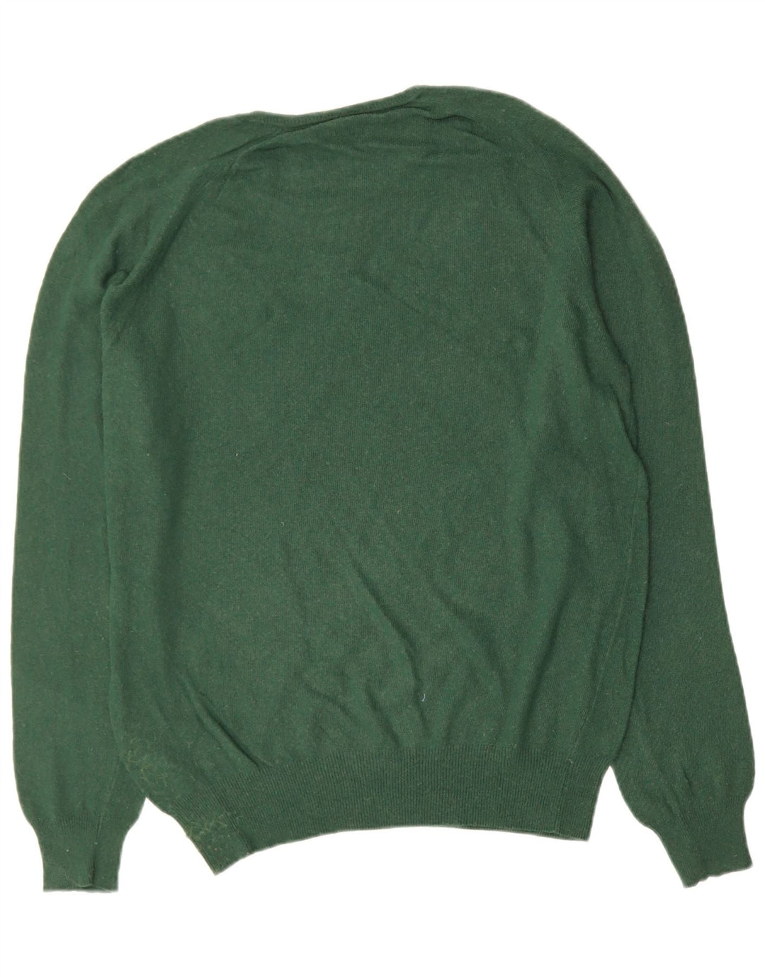 ZARA Mens Crew Neck Jumper Sweater XL Green Viscose