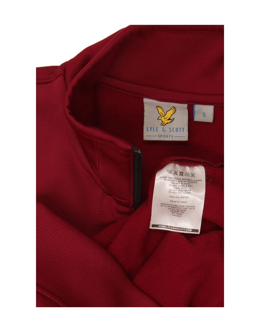 Jachetă de trening pentru bărbați Lyle & Scott, poliester maro mic