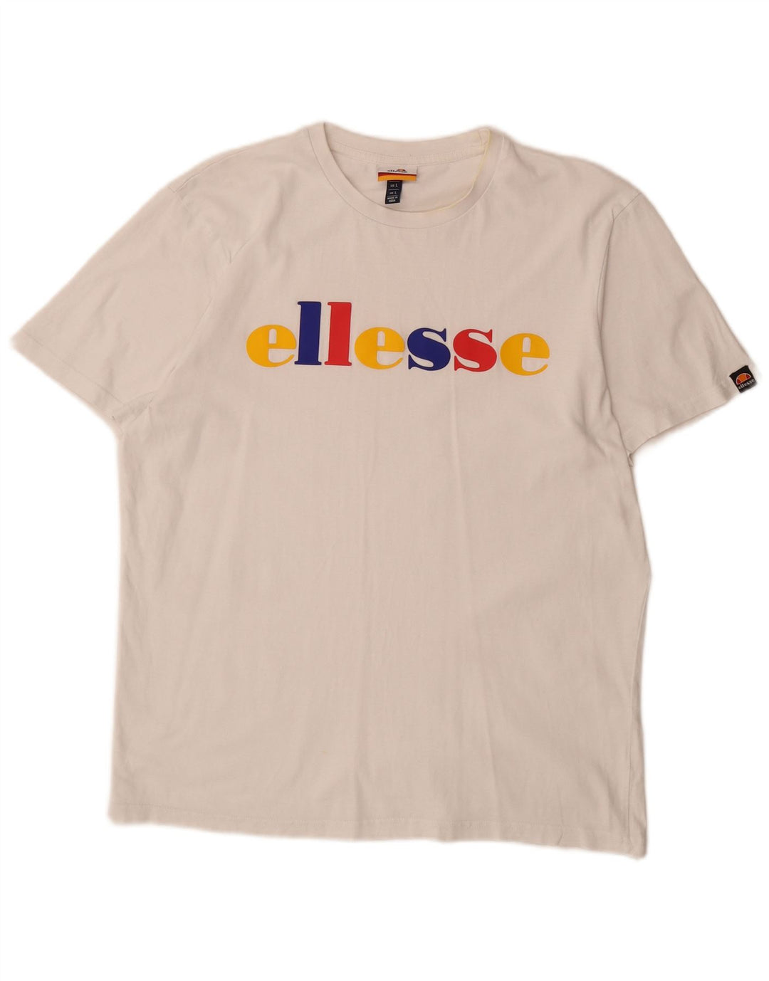 Tricou grafic ELLESSE pentru bărbați Top mare alb