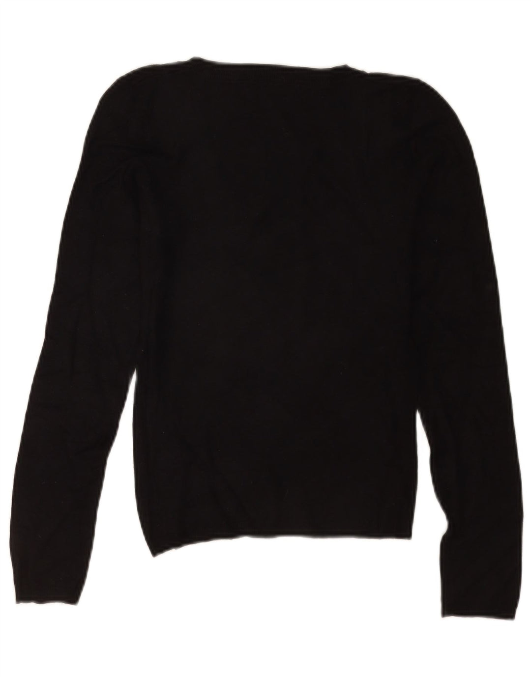 Pulover cu decolteu în V Zara pentru femei UK 8 Mic, negru, raion