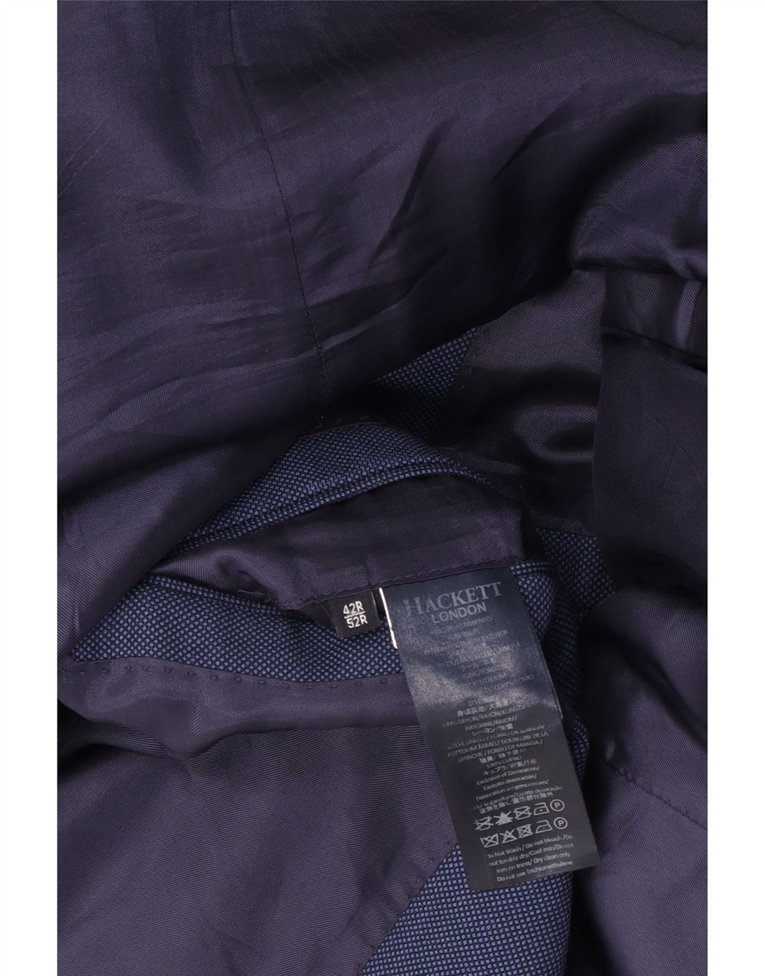 Sacou Hackett pentru bărbați cu 2 nasturi, UK 42 XL, lână albastră