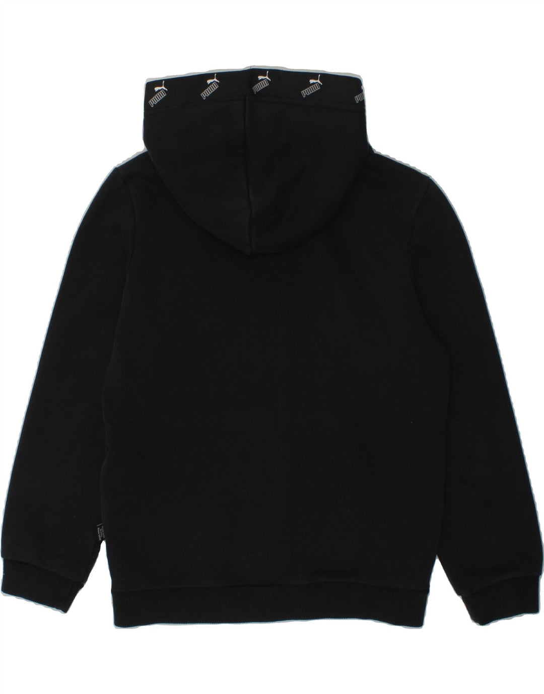 PUMA Boys Graphic Zip Hoodie Sweater 7-8 Years Black | Vintage Puma | Thrift | Second-Hand Puma | Used Clothing | Messina Hembry 