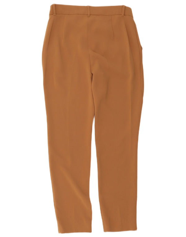 Max Mara Pantaloni crop pentru femei UK 8 Small W30 L25 Bej Acetat