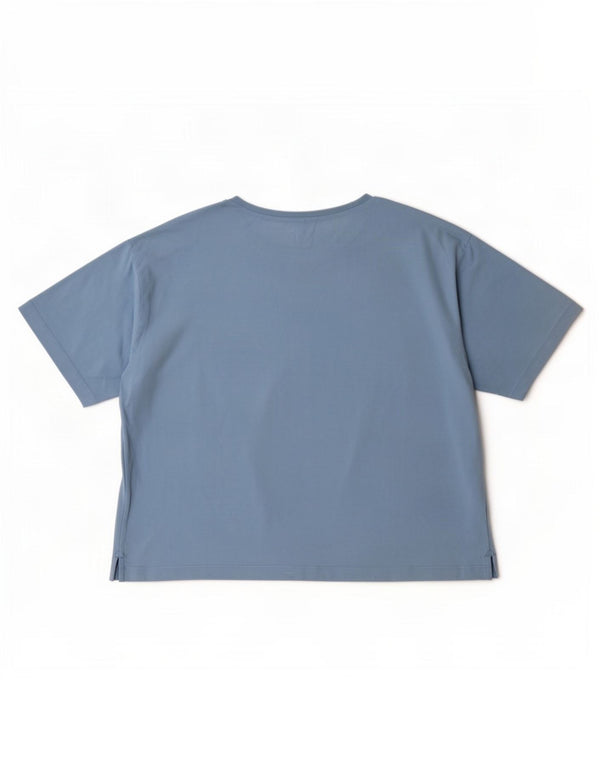 Tricou Puma pentru femei Crop Oversized Top UK 10 Small Blue Cotton