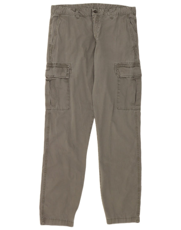 Pantaloni cargo drepti pentru bărbați Marks & Spencer L34 L33 Bumbac kaki