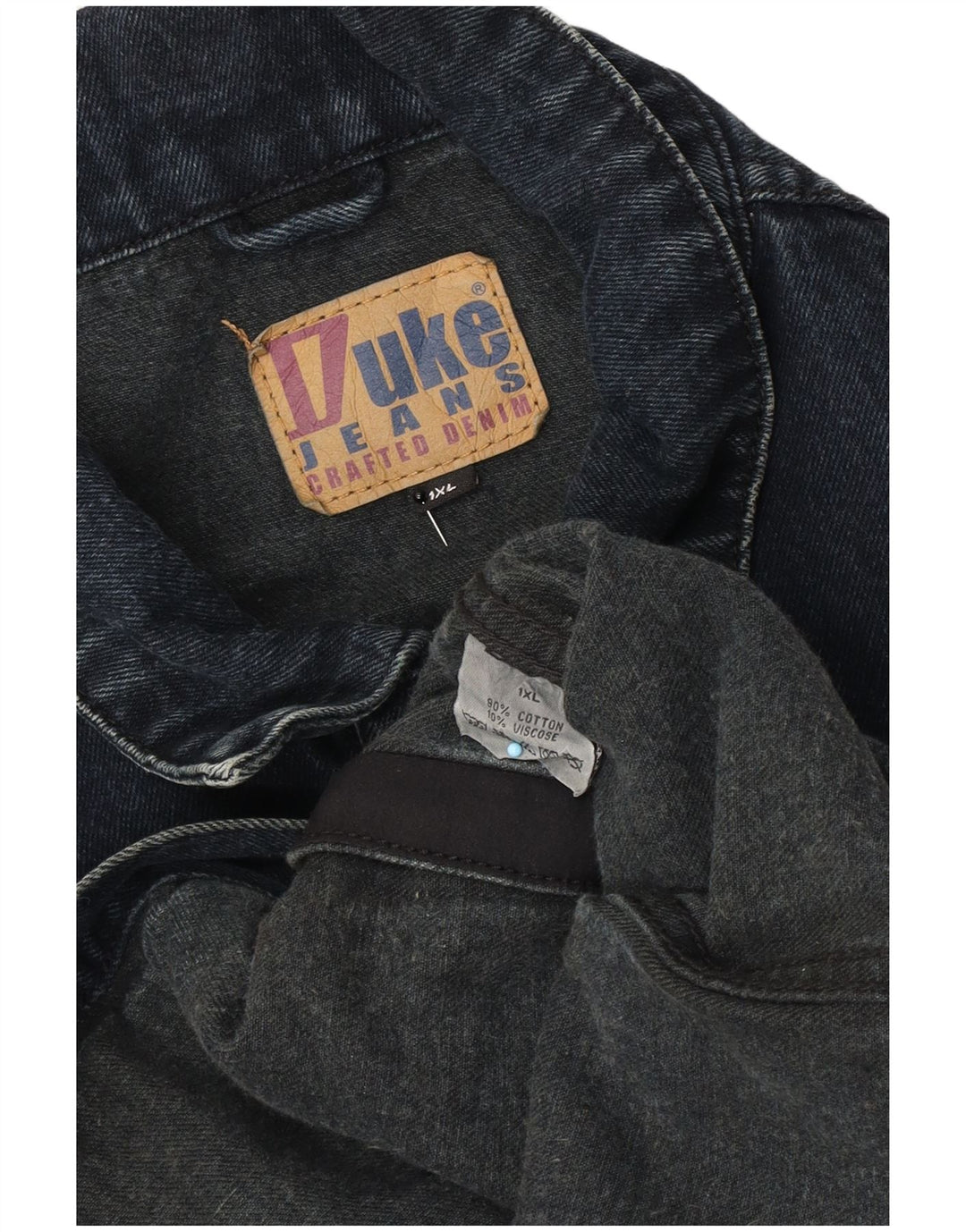 Jachetă de blugi pentru bărbați Duke UK 42 XL, bleumarin, bumbac, clasică