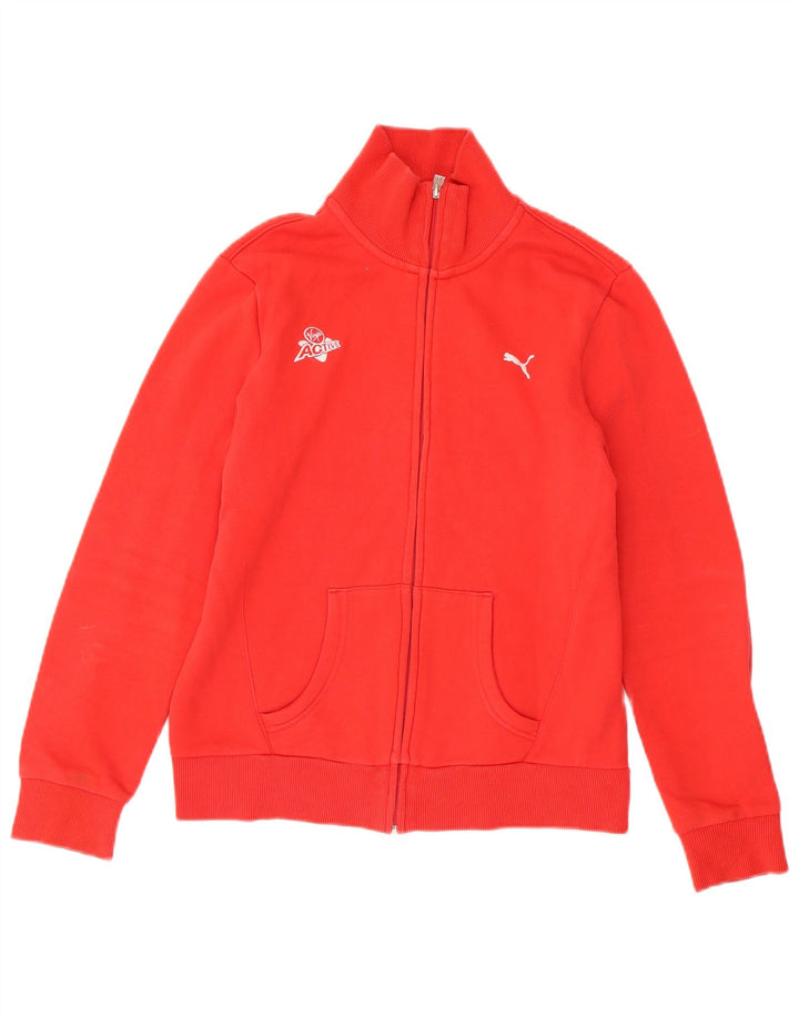 Jachetă de trening Puma pentru femei UK 14, bumbac roșu mediu