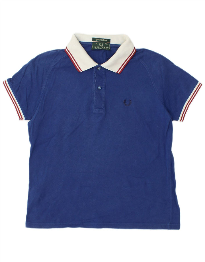 FRED PERRY Tricou polo pentru bărbați Bumbac albastru mic